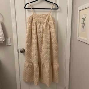 NWT Kika Vargas x Target Textured Empire Waist Midi Dress